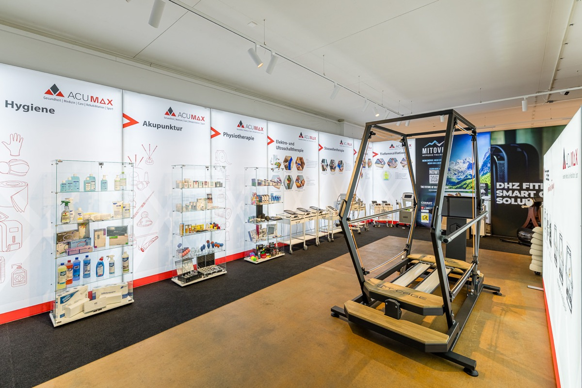 Einblick in die AcuMax Ausstellung