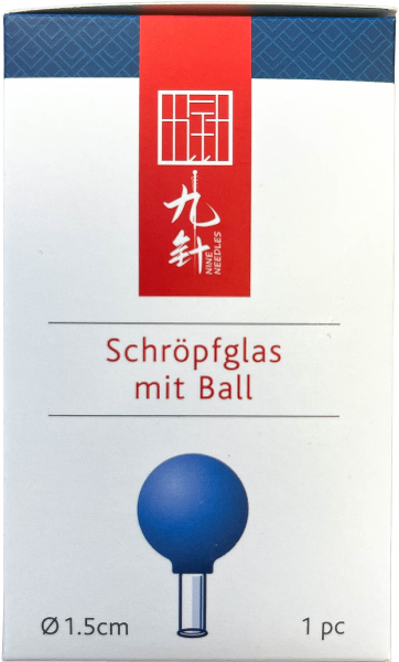Nine Needles Schröpfgläser mit Ball - blau
