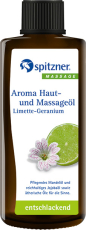 Spitzner Aroma Haut- und Massageöl Limette-Geranium - 190 ml