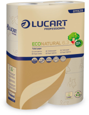 Lucart EcoNatural 6.3 Toilettenpapier - 6 Rollen