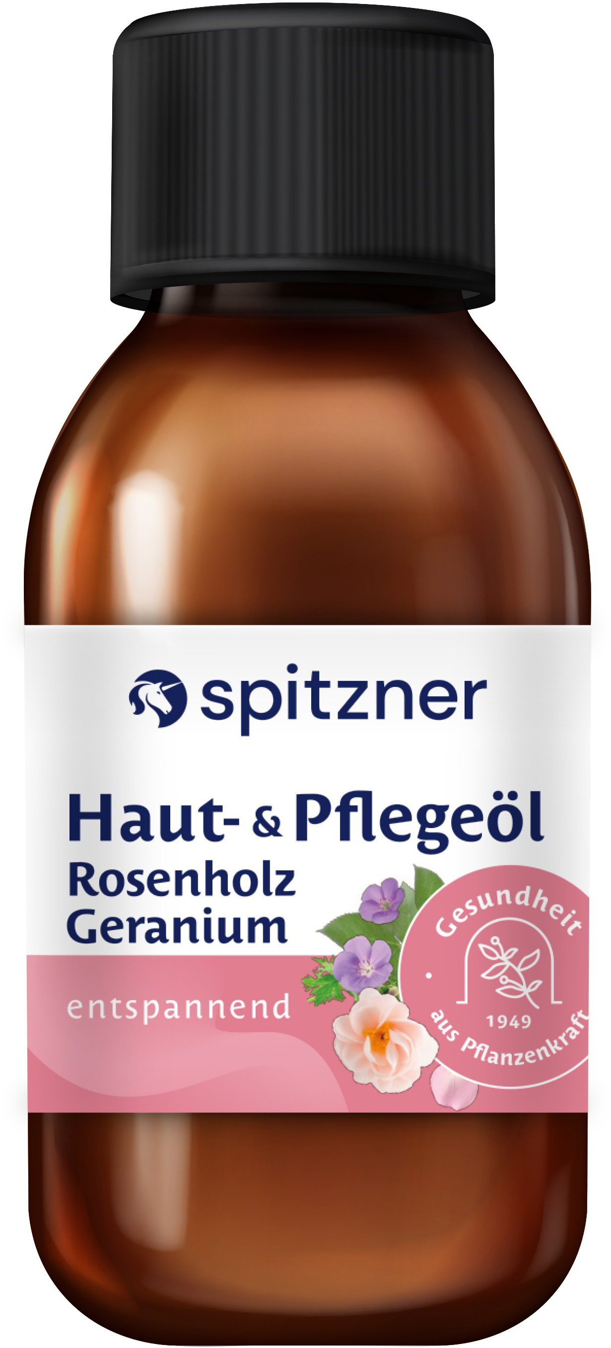 Spitzner Olio per la cura della pelle e della cute Legno di rosa-Geranio - 125 ml